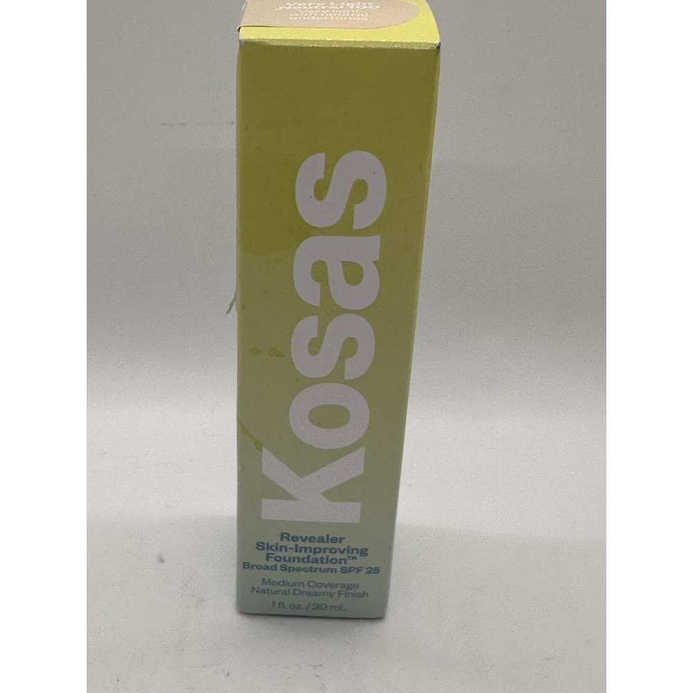 Kosas Revealer Skin Improving Foundation Very Light Neutral 100 SPF25 New Sealed